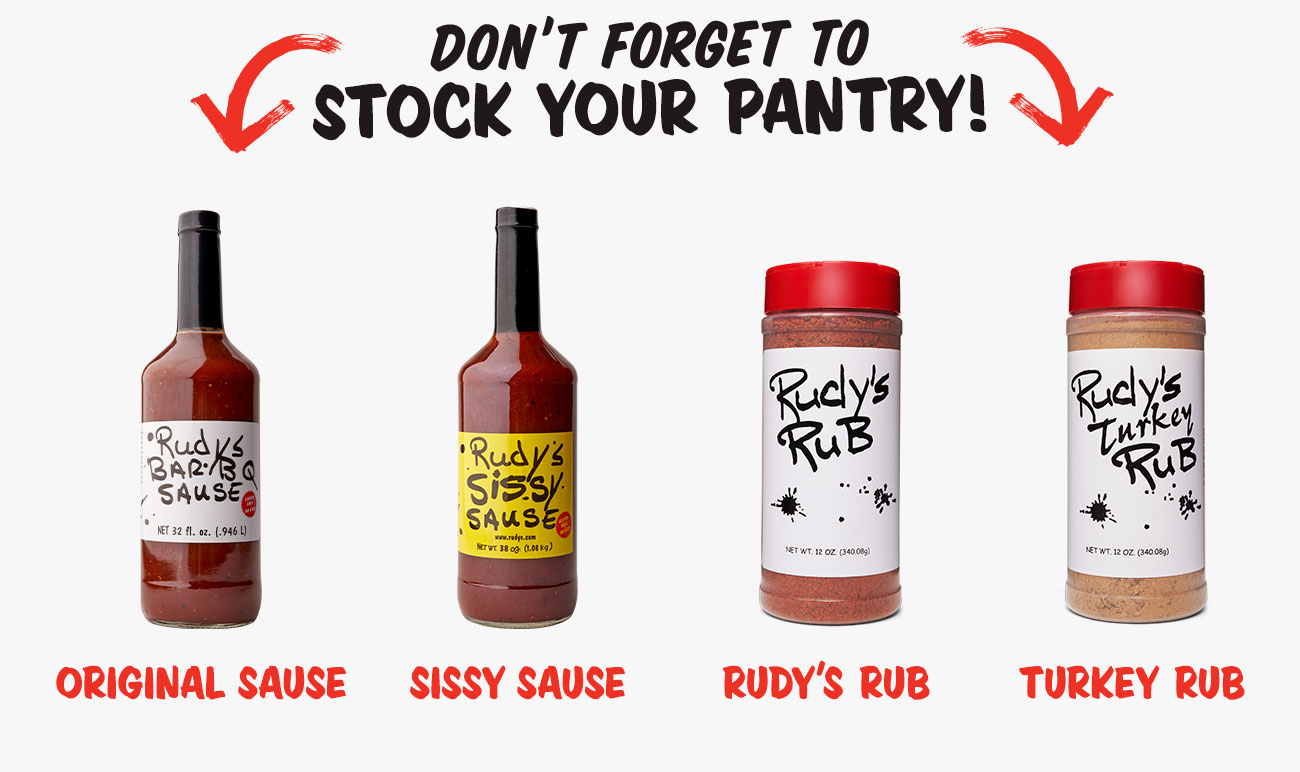 Genuine Texas BarBQ 🤠 Get Rudy’s shipped anywhere! Rudy's BBQ